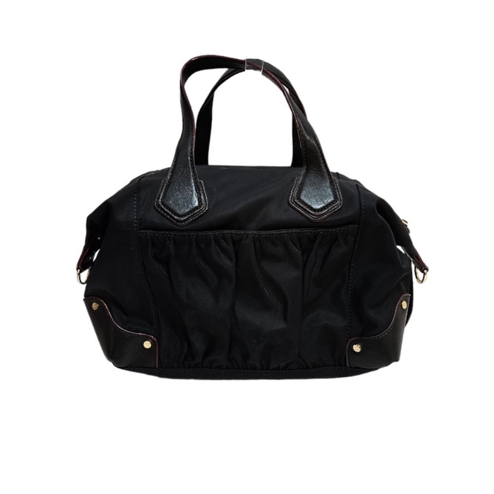 MZ Wallace Josie Black Nylon Top Handle Satchel Shoulder Bag